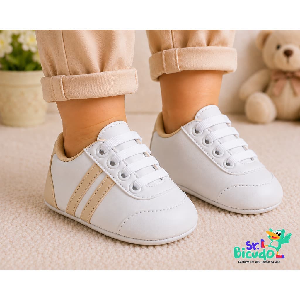 Tênis Infantil Bebê Casual com Sola Confortável Leve Macio para Menino