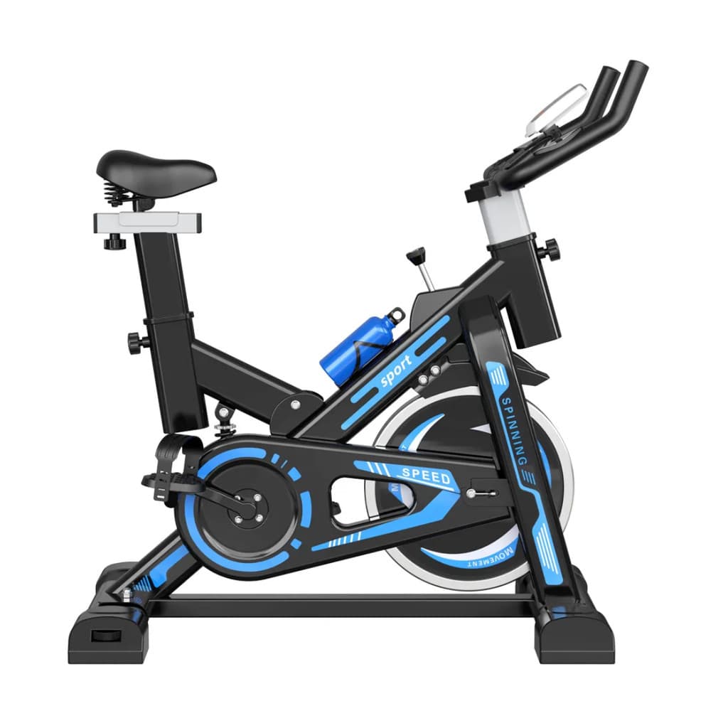 Bicicleta Ergométrica Spinning transmissão Magnética 13kg cor azul