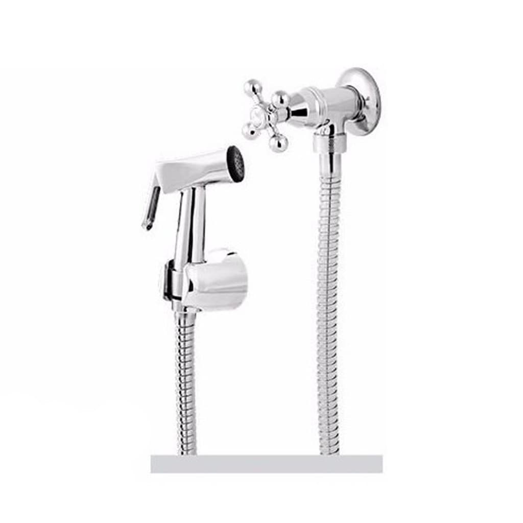 Ducha Higiênica Para Banheiro Completa Luxo Metal Inox 1,2m Chuveirinho Privada C-33