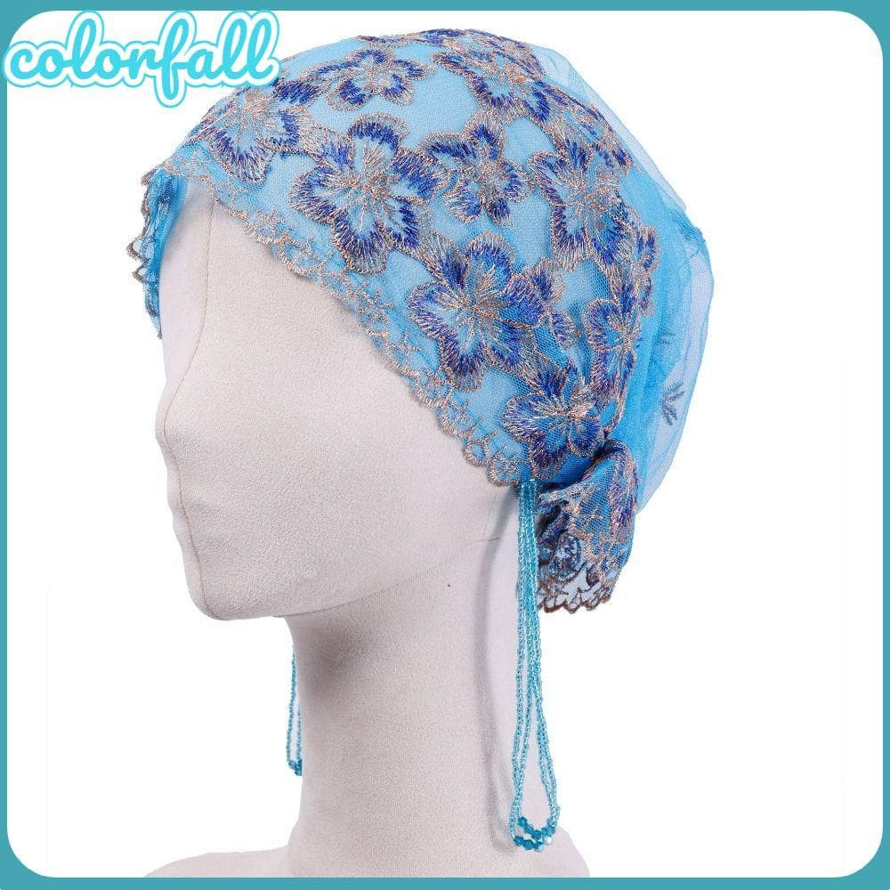 Boné De Renda COLORFALLC , Cabelo Bordado Elegante Com Textura , Cobertura Diária Leve
