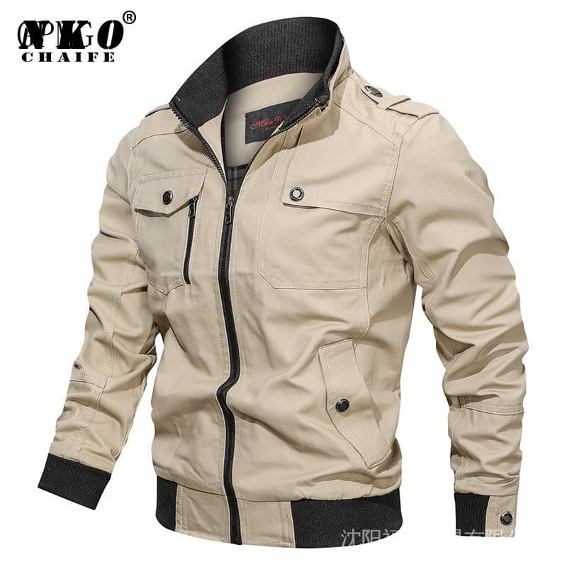 Jaqueta Masculina Slim Casual Tática Militar para Primavera e Outono 2026 SP5T