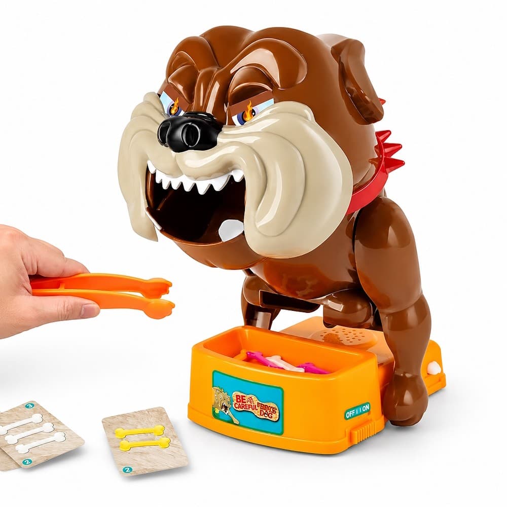Brinquedo Jogo Cachorro Maluco que Morde ao Pegar o Osso Não Acorde o Cachorro BAD DOG