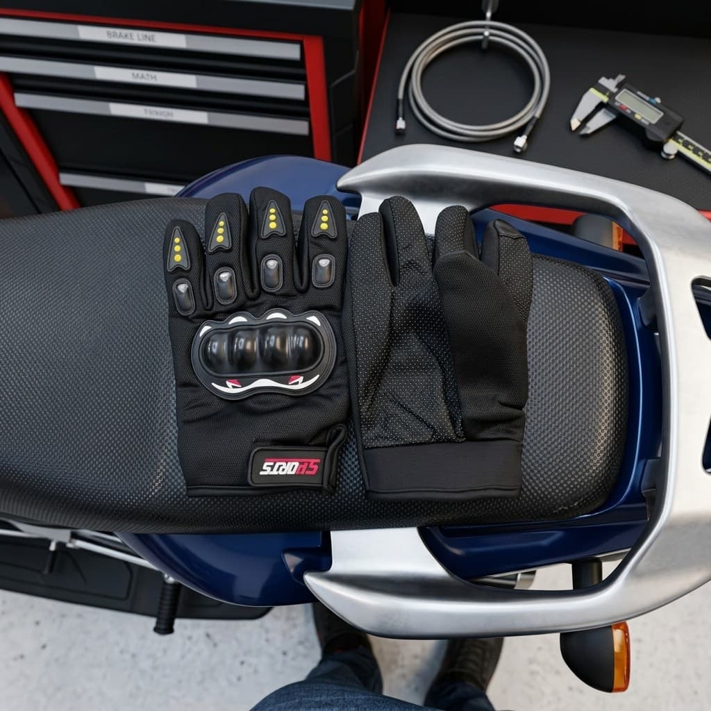 Luva Motociclista Esportiva Proteção Mãos Conforto Moto Bike