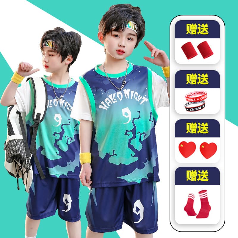 Crianças roupas infantis meninos camisa uniforme de basquete terno de secagem rápida na moda grandes meninos crianças es