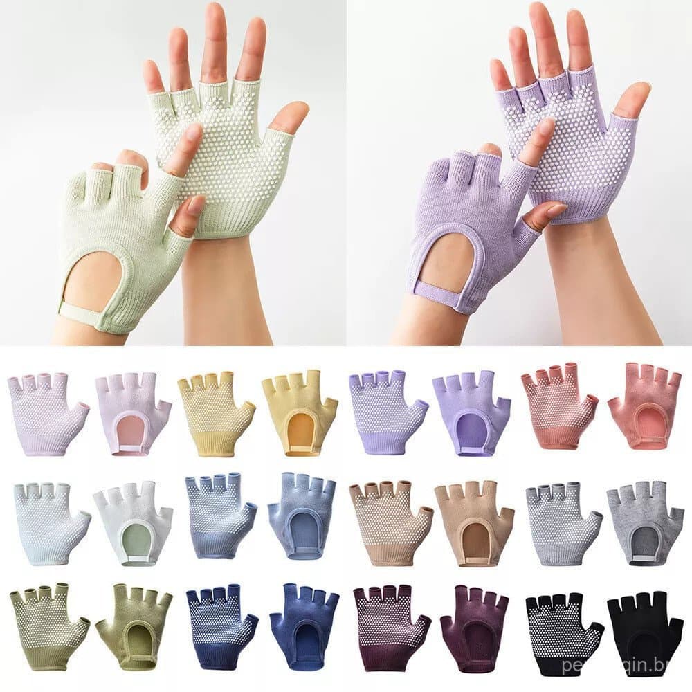 Luvas de Yoga Profissionais Antiderrapantes para Yoga, Pilates, Esportes, Fitness, Equipamentos de Treinamento, Luvas Au