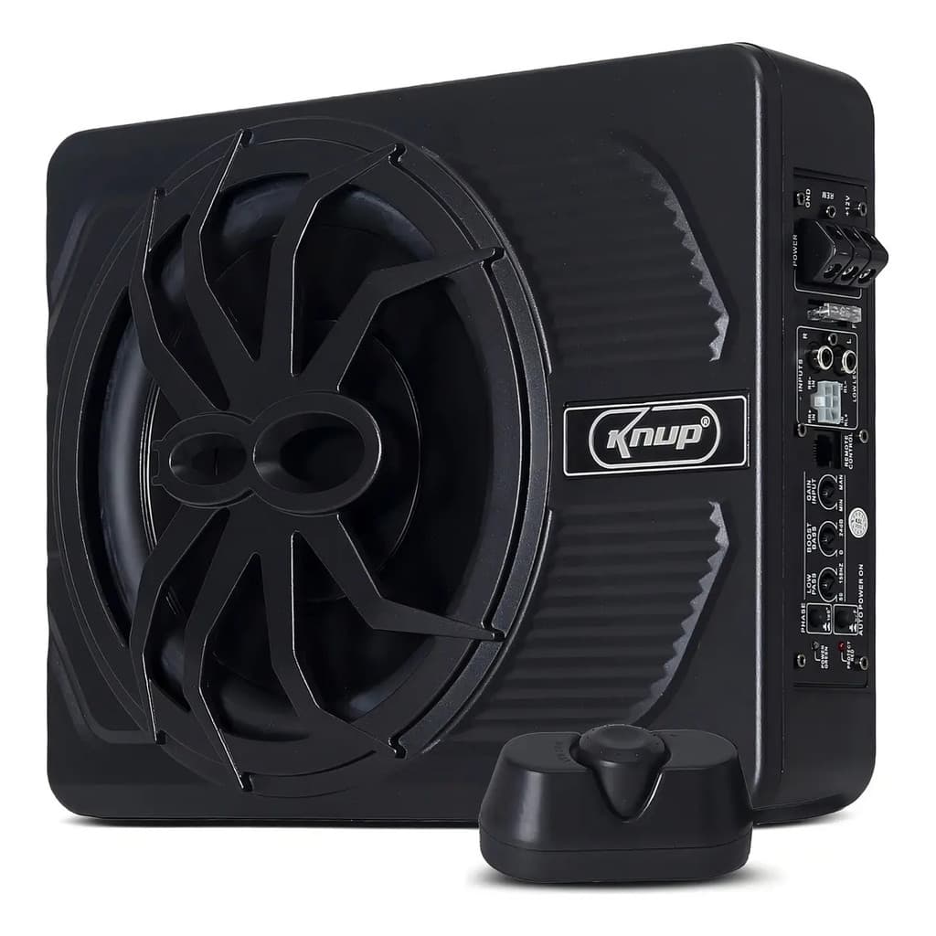 Knup Alto Falante 10 Polegada Subwoofer Grave Médio Som Automativo 200w Amplificado Slim