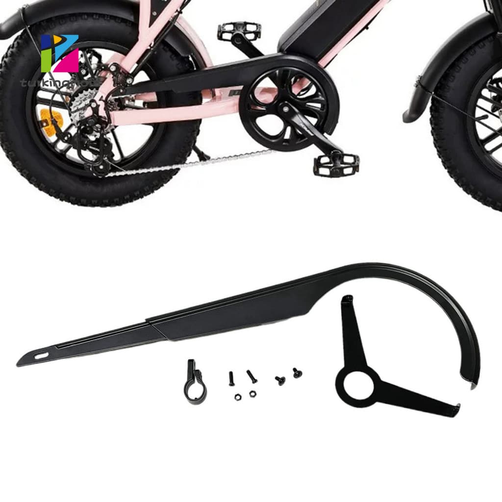 Bike Chain Protection Cover Lightweight Protector Guard for 48-52t Crankset – Folding Bicycle Chainring for Mountain