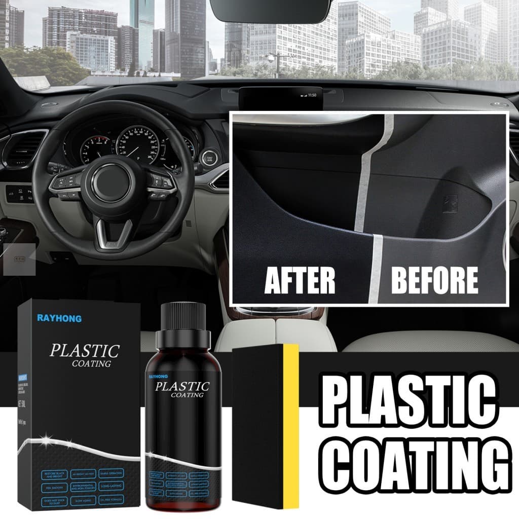 Restaurador De Limpeza De Painel De Carro 50ml-Revestimento De Cera De Acabamento De Plástico Para Interior De Automóvei