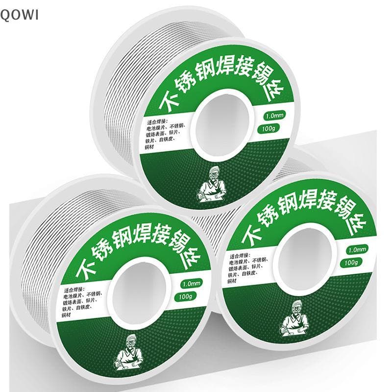 qo 1mm 20g/50g/100g Fio De Solda De Aço Inoxidável Sem Fios De Gás Soldagem De Ferro Materiais De Soldador Carbono Acess