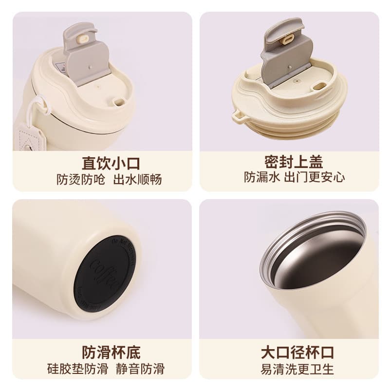 Copo de café 316 copo térmico de aço inoxidável de alto valor masculino feminino portátil carro copo de água presente de