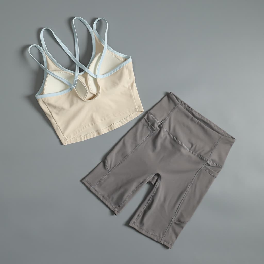 Yoga terno de Fitness feminino verão alta aparência Pilates treinamento bonito sutiã traseiro cintura alta Hip-Lifting c