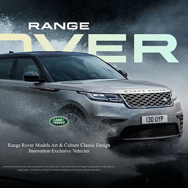 100 páginas Land rover Car ppt Template range rover Discovery Defender suv Veículo Off-Road ppt
