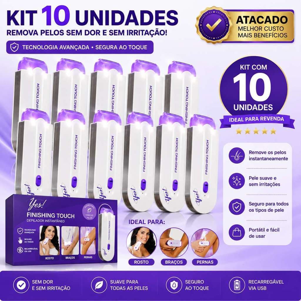 Kit Depilador Elétrico Portátil Recarregável USB para Corpo – Remoção de Pelos Prática e Indolor