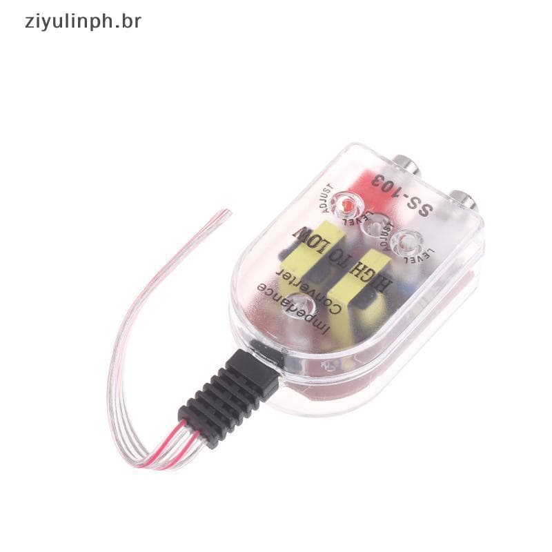 ziyulinph Conversor De Áudio De Alto A Baixo Nível Para Subwoofer De Carro Adaptador De Impedância Universal Transmissão