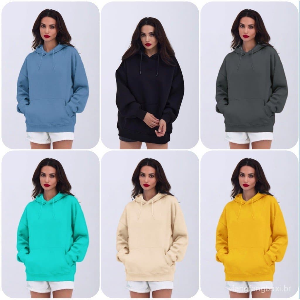 Comércio exterior grande versão moletom feminino outono inverno engrossado solto velo com capuz moletom feminino america