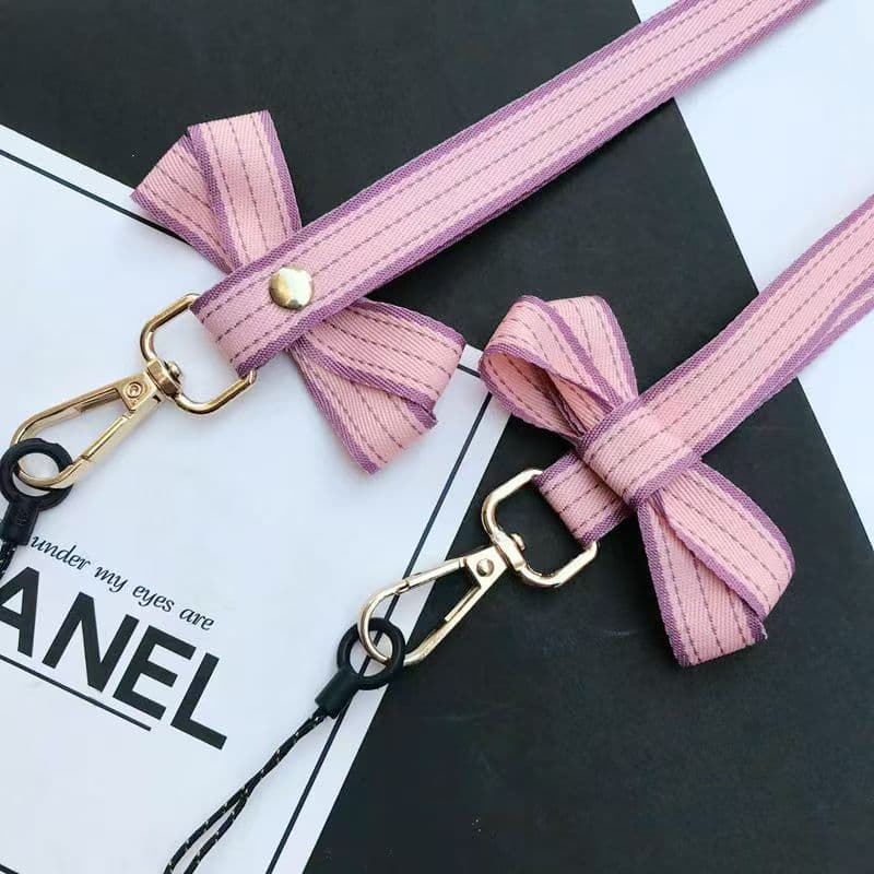 Novidades❤❤ Cordão de telefone móvel pendurado pescoço feminino pingente largo arco criativo Universal caso de telefone