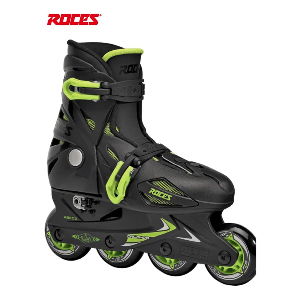 R ROCES ROCES Patins infantis Orlando Patins ajustáveis de 3a geração Conjunto de rodas em linha ROCES de fileira única