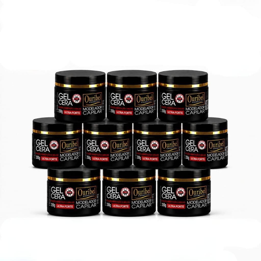 Gel Cera Para Penteado Fixação Ultra Forte 250g