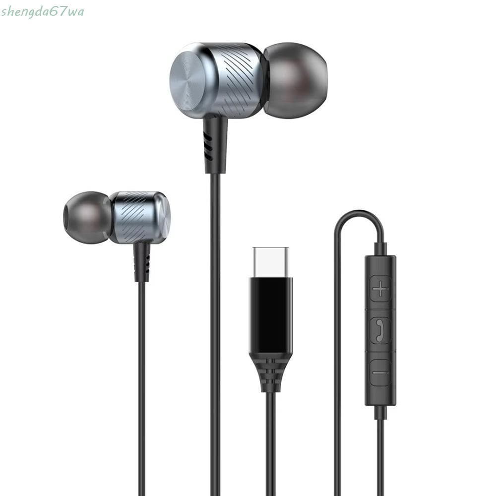 Fones De Ouvido Intra-Auriculares SHENGDA , Estéreo HiFi Com Fio De Graves Profundos , Fone Redução De Ruído E Música