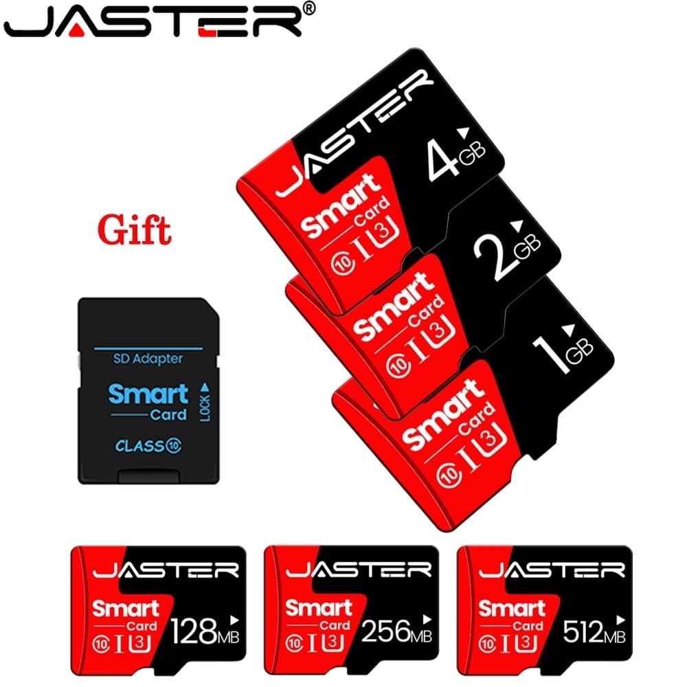 Cartão De Memória JASTER MicroSD/TF Classe 10 A1 64 Mb 128 256 512 1 Gb 2 4 Adequado Para Telefones Celulares , Câmeras