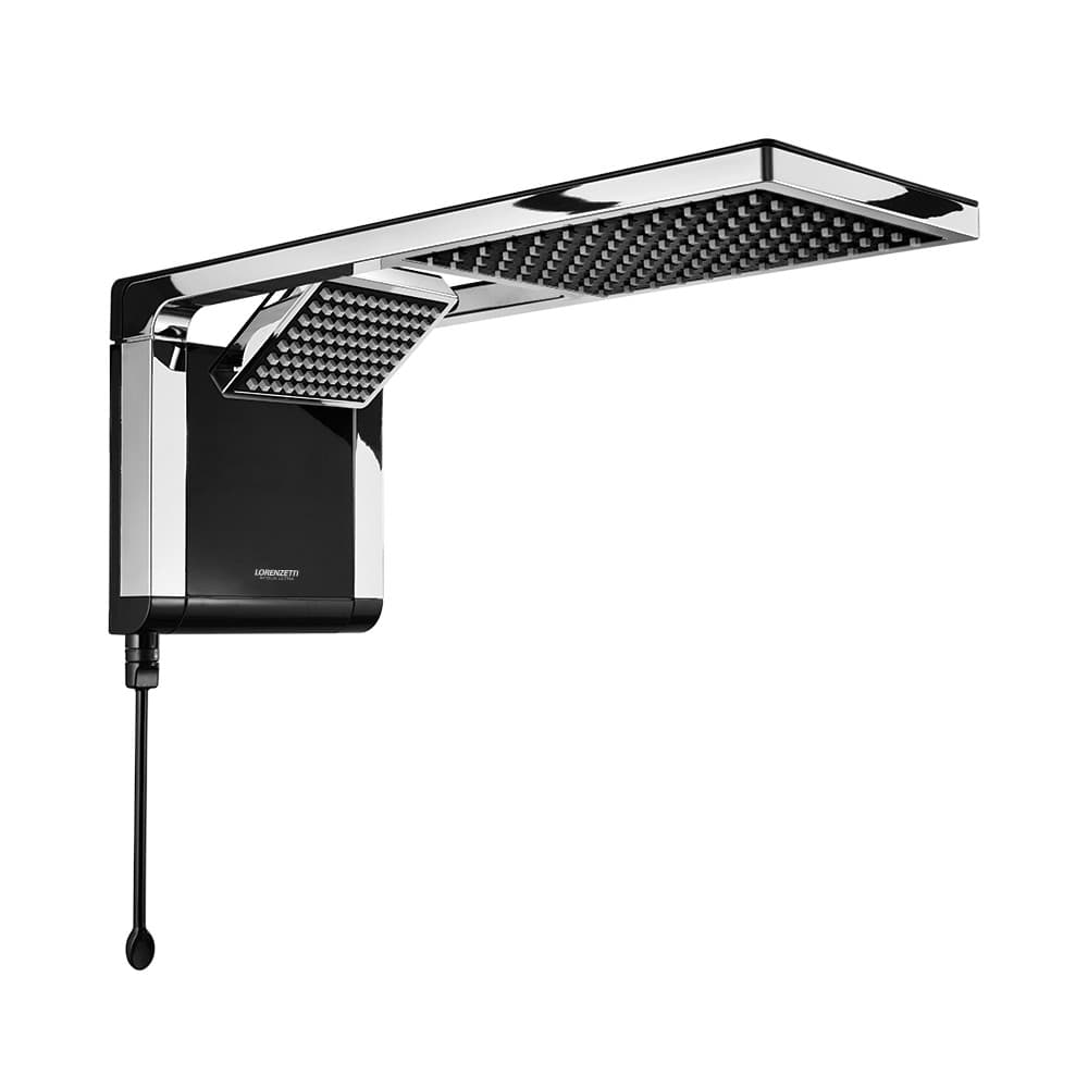 Chuveiro Lorenzetti Acqua Duo Preto e Cromo 7800w 220v
