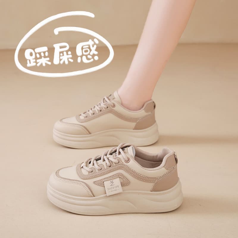 Pisando na merda sentir sapatos femininos salto plano tênis de couro genuíno feminino 34 tamanho pequeno outono tênis ca