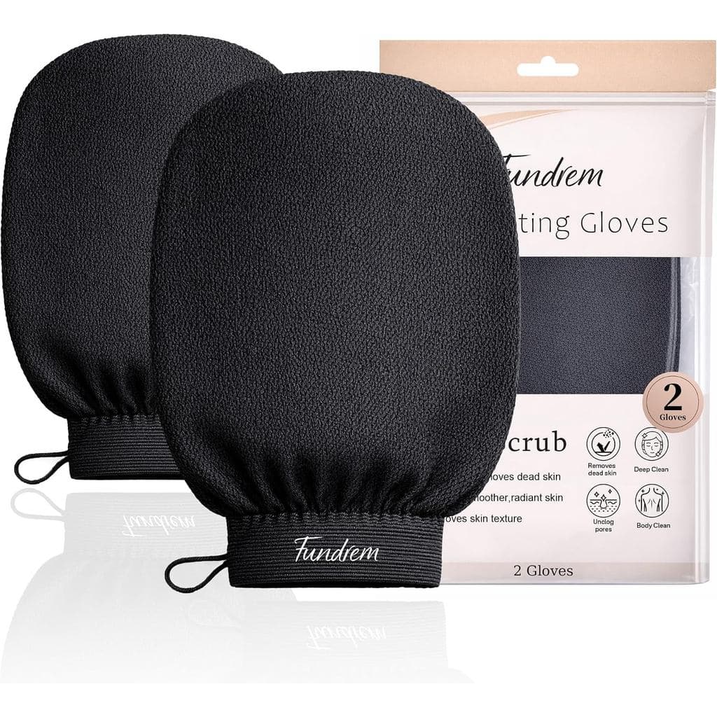 Luvas Esfoliantes 2 Peças, Luvas Esfoliantes Coreanas, Esfoliante Corporal para Remover Pele Morta, Esfoliante Corporal