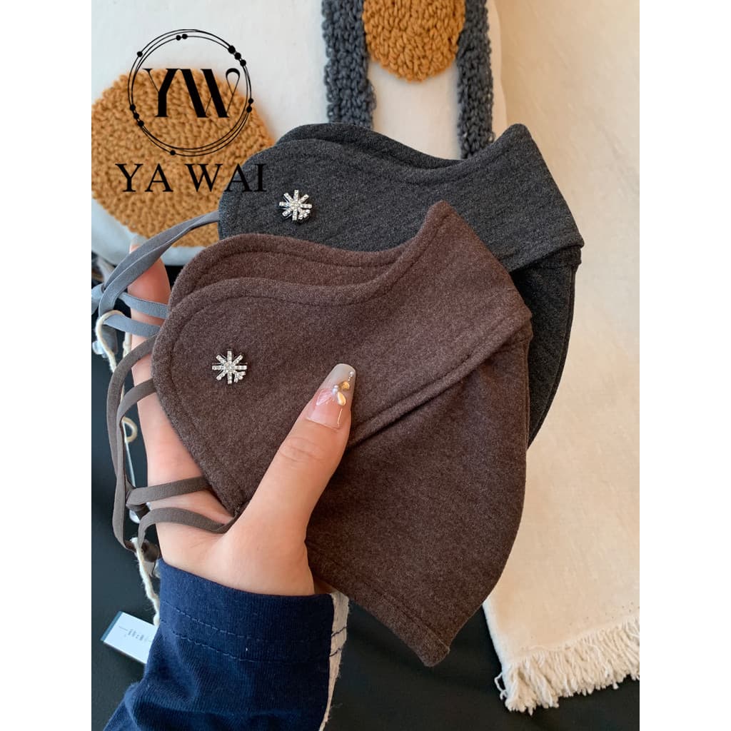 Máscara térmica tridimensional 3D feminina inverno espessada à prova de frio à prova de vento ciclismo ao ar livre norde