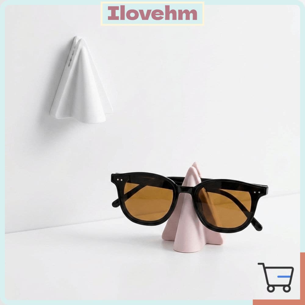 LUCKY-ILOVEHM Rack De Óculos , Suporte Antiderrapante Sem Broca , Organizador Em Forma De Triângulo De Silicone