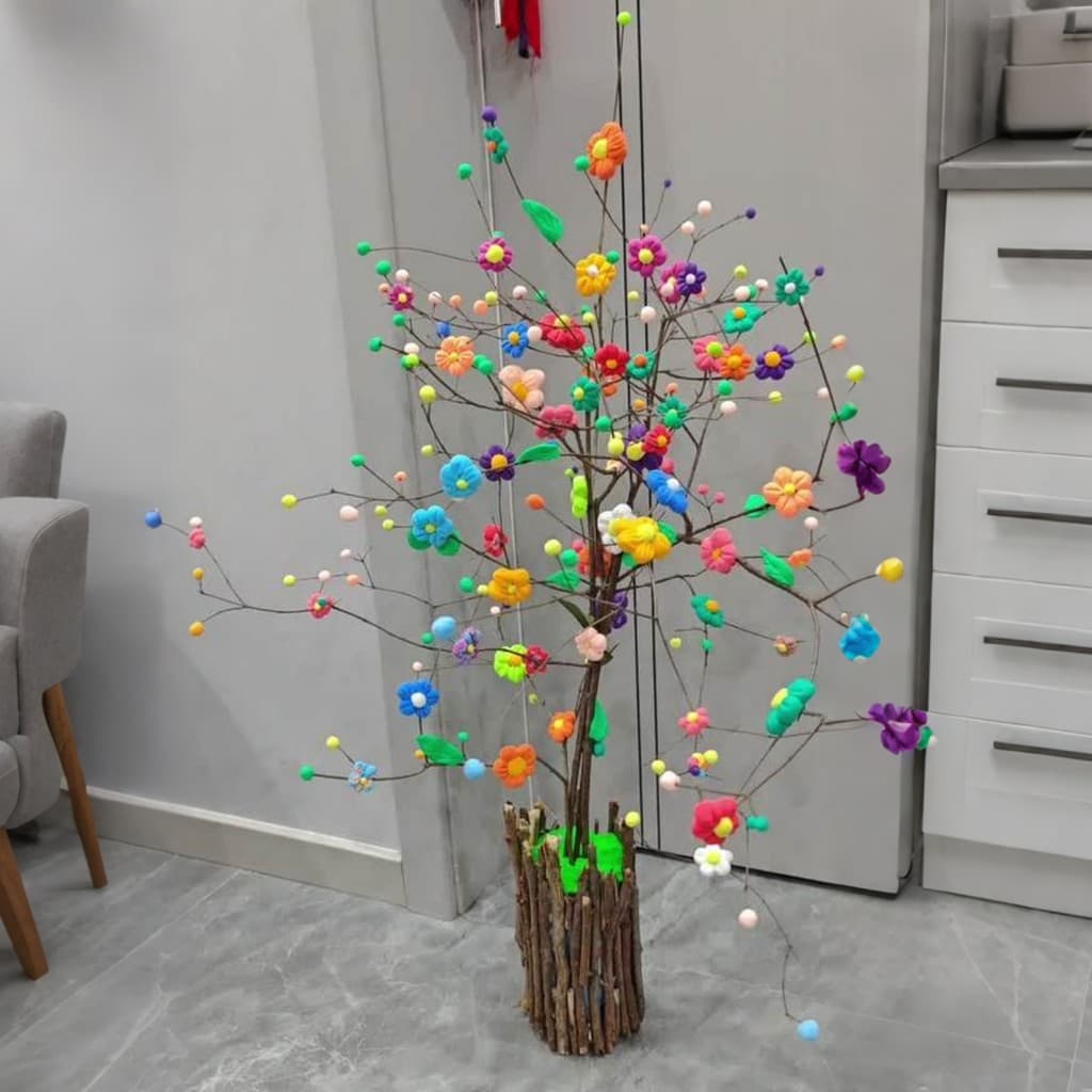 Madeira morta Fengchun 2026 decoração de ano novo dopamina Ultra-leve espaço lama diy ramo caseiro decoração de mesa orn