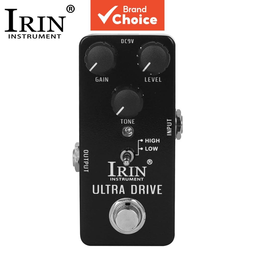 IRIN Ultra Drive Pedal De Efeito Guitarra Elétrica True Bypass Overdrive Distorção Tom Moldar Stompbox Para Jogadores Pr