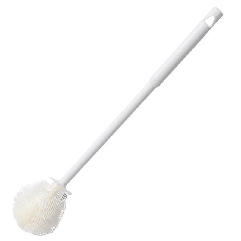 Escova Doméstica De Limpeza De Garrafas Com Cabo Longo , De silicone Para Copos De Cabelo Macio , Cabeça De Dobrável Sem