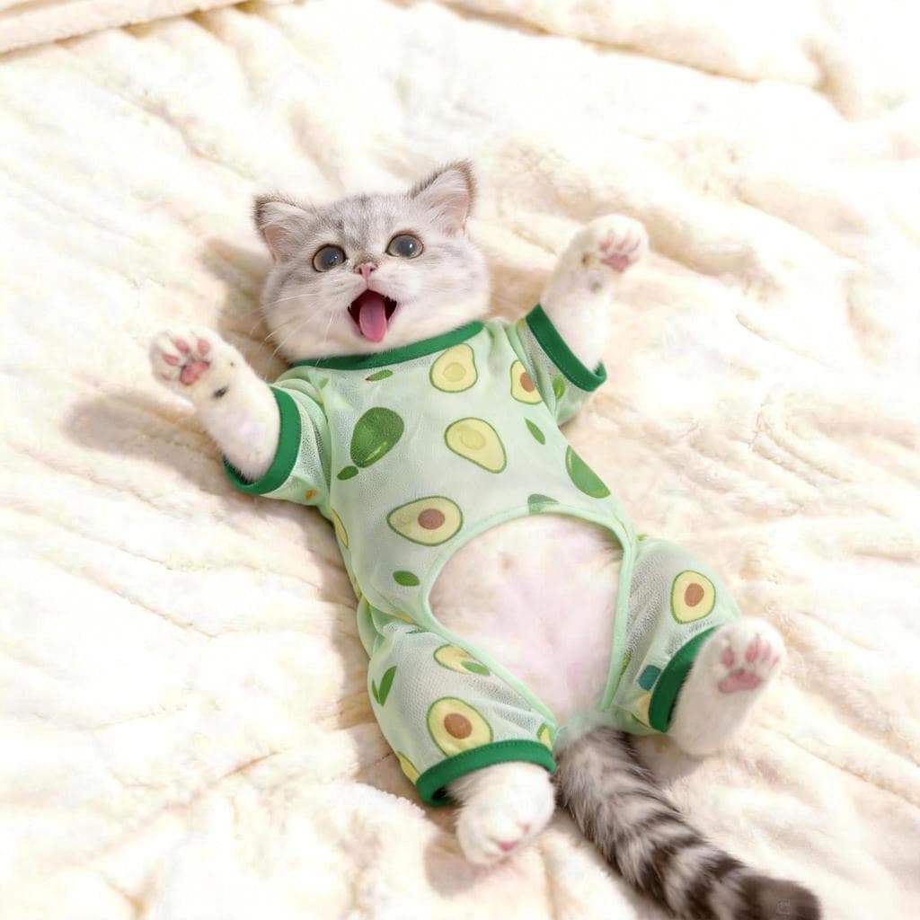 Roupas de gato roupas de gato roupas de verão roupas de gato verão fino quatro pernas protetor solar roupas respirável A