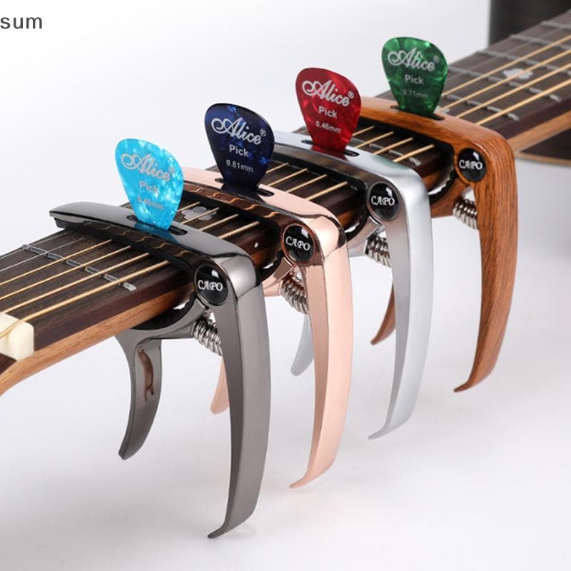 [sum] Capo De Guitarra De Metal Para Braçadeira De Chave De Ajuste De Mudança De Gatilho Acústico/Elétrico/Clássico BR