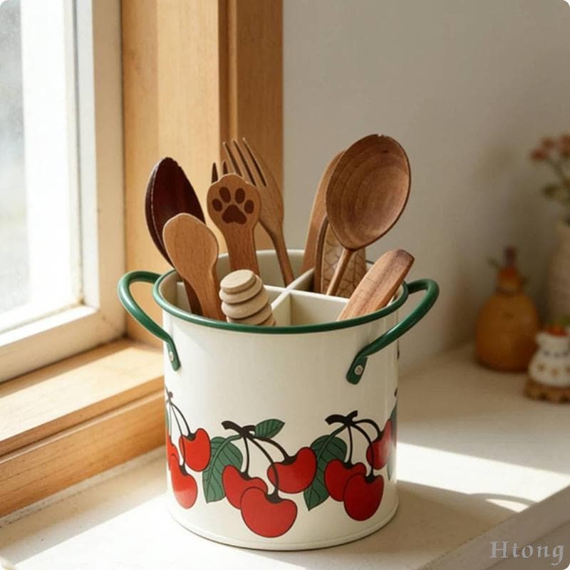 [Htong] Organizador De Mesa Multifuncional , Armário , Utensílios , Gaveta , Prateleira Organizadora Para Cozinha E Pent