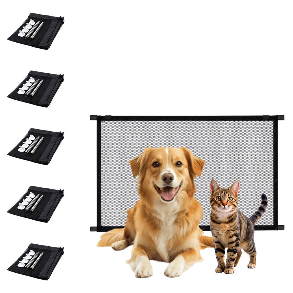 Tela Grade de Proteçao Kit 5 Uni Rede Segurança Escadas Corredor Quintal Pet Cachorro Gato Criança Bebe