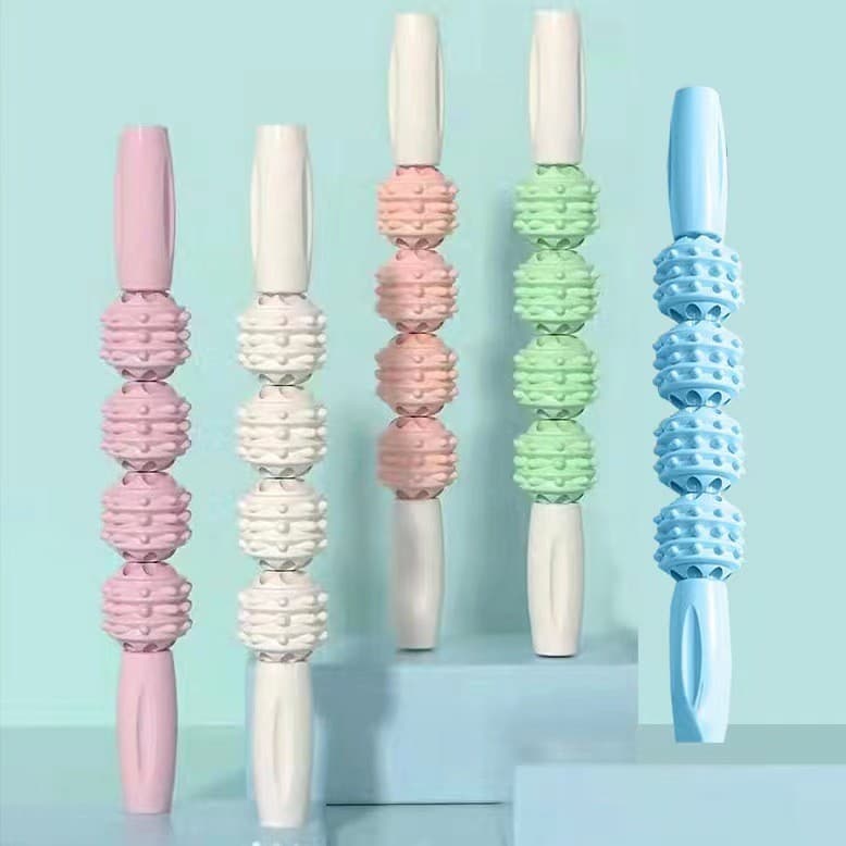 Yoga Mace rolo Fitness fáscia vara perna relaxamento muscular rolo grande pequeno perna massageador