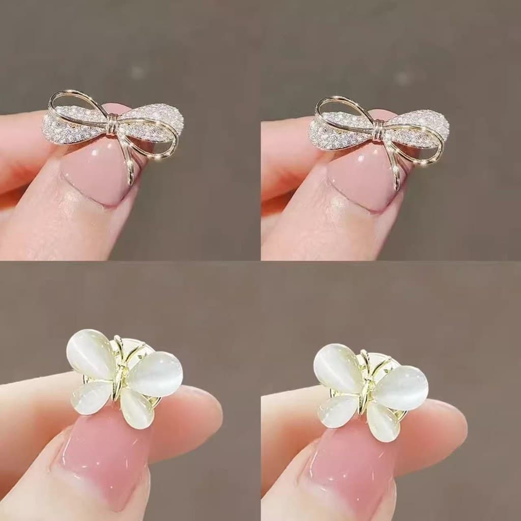 Mini borboleta Anti-reflexo fivela pino broche High-End acessórios sem costura broche roupas fixas terno decote pino fem