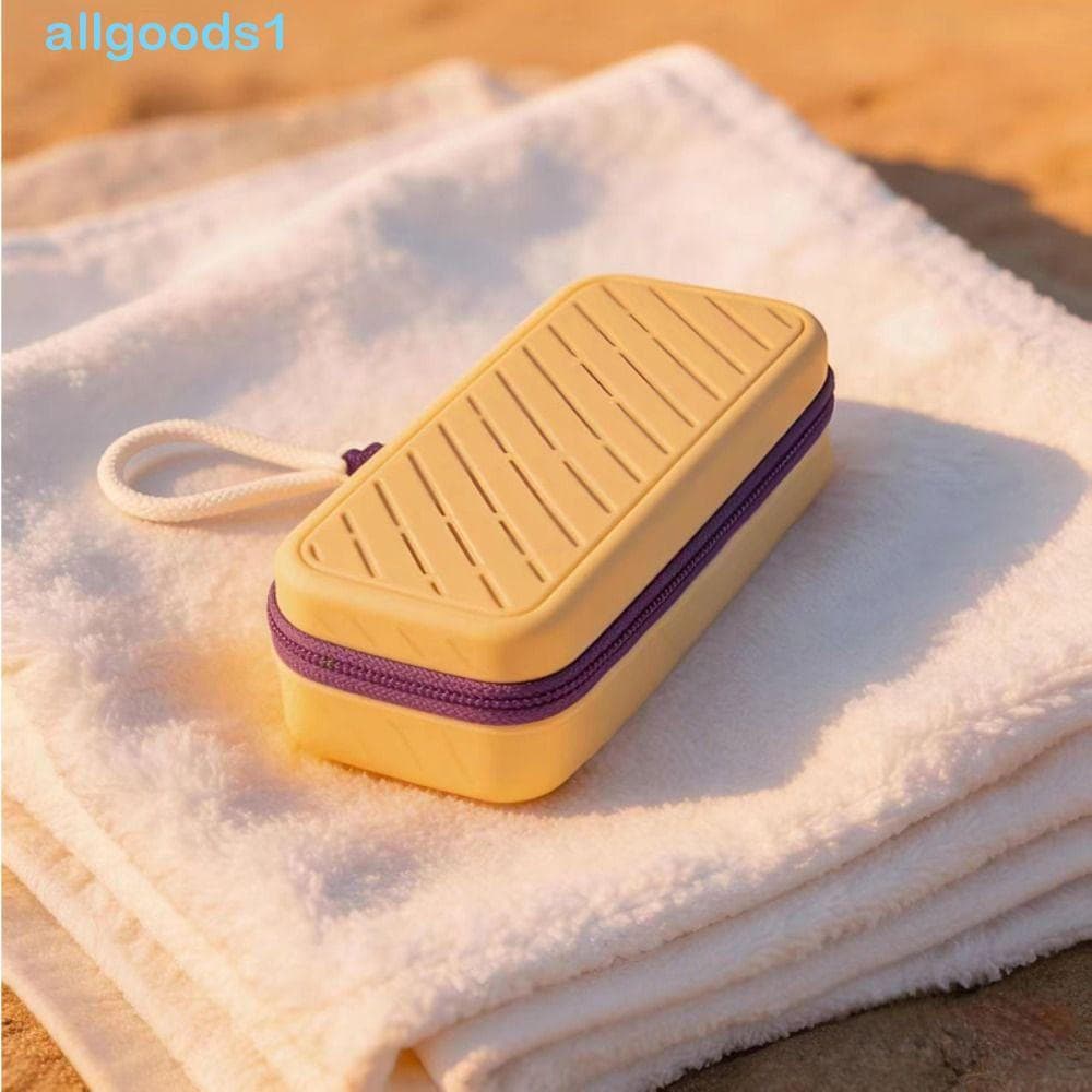 Caixa De Armazenamento De Óculos ALLGOODS , Estojo Perfurado De Silicone De Grande Capacidade Para De Natação , Com Alça