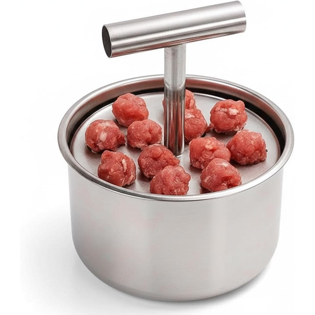 Fabricante De Almôndegas , 12 Bolas De Aço Inoxidável , Ferramenta Para Fazer Prensa Manual , Amaciante De Carne , Molde