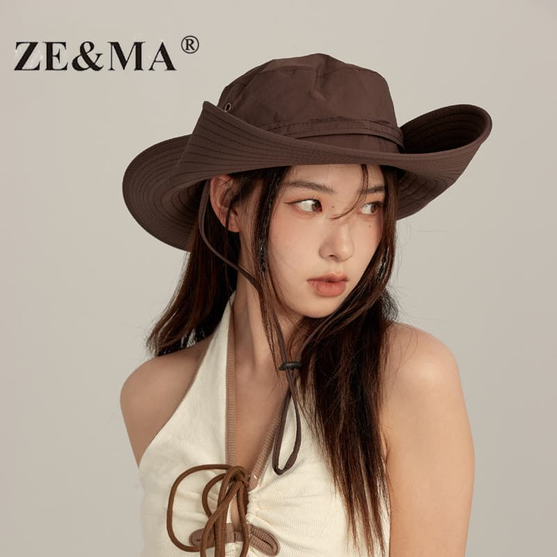 ZE & MA caminhadas chapéu feminino primavera outono estilo 2025 novo estilo verão balde chapéu acampamento protetor sola