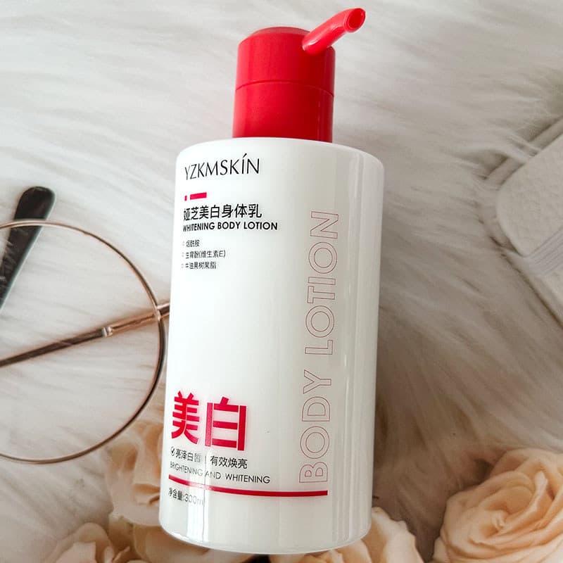 Yazhi clareamento loção corporal essência hidratante hidratante endurecimento creme de cuidados com o corpo luz pele esc