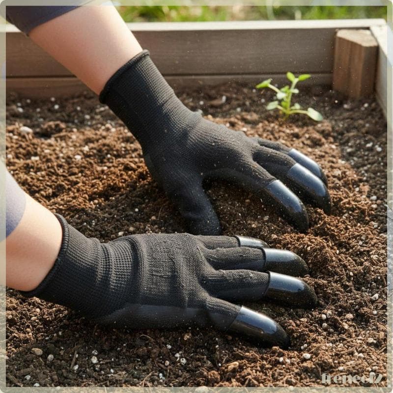 [Freneci2] Luvas De Jardinagem Antiderrapantes Com Garras Jardim Respiráveis Equipamento De Proteção À Prova D'água Para