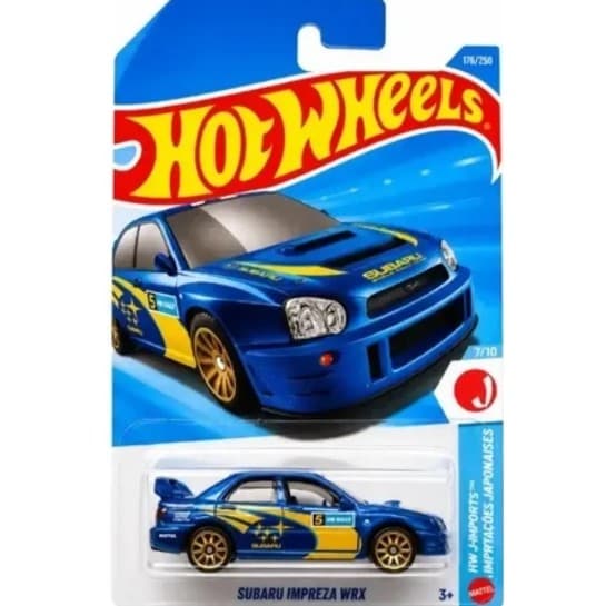 CARRINHO HOT WHEELS SUBARU IMPREZA WRX 176/250 LACRADO