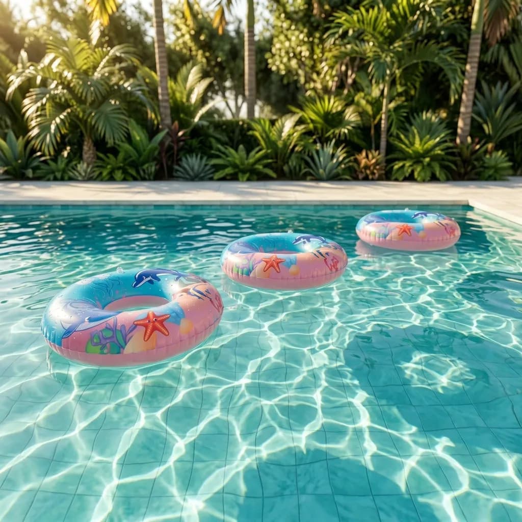 Kit 3 Boias Infláveis Fundo Do Mar 80cm Piscina Praia