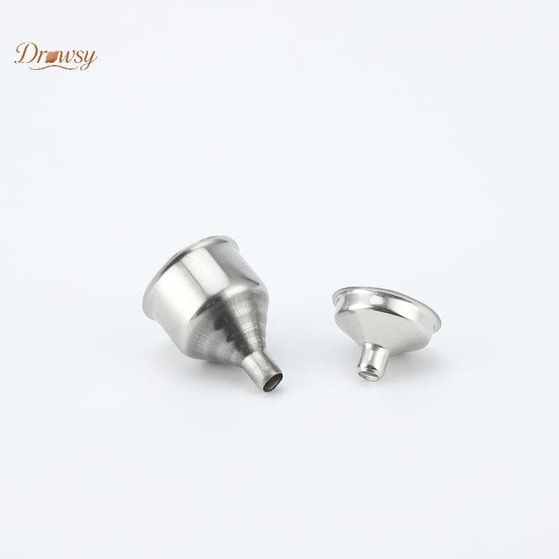 Drowsy 1PC Funil De Aço Inoxidável Portátil Mini Pequena Boca Funis Barra Garrafa De Vinho Universal Longa Acessório De