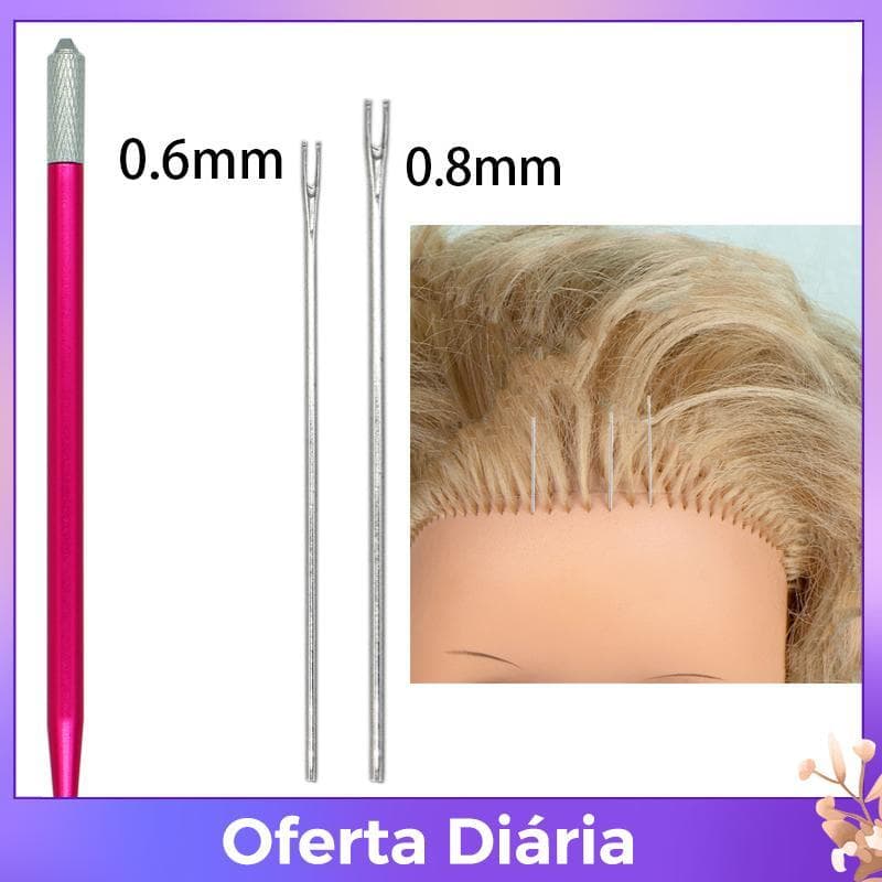 Esteque no 0.6mm 0.8mm Agulha De Enraizamento Boneca Cabelo Repintar Bonecas Cabeça Ferramentas De Peruca Fazendo Suprim