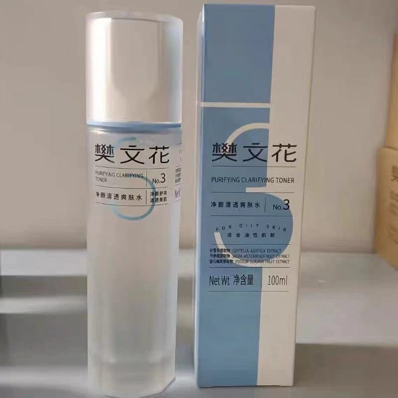Ventilador Wenhua No. 3 limpeza clara Toner hidratante hidratante equilíbrio água óleo limpeza poros Acne pele