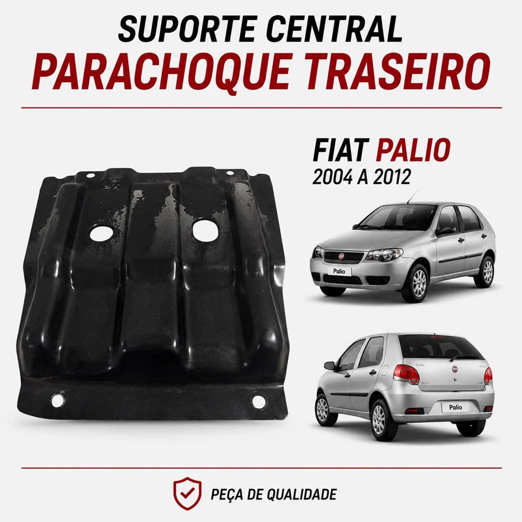 Suporte Central Parachoque Traseiro Fiat Palio 2004 2012