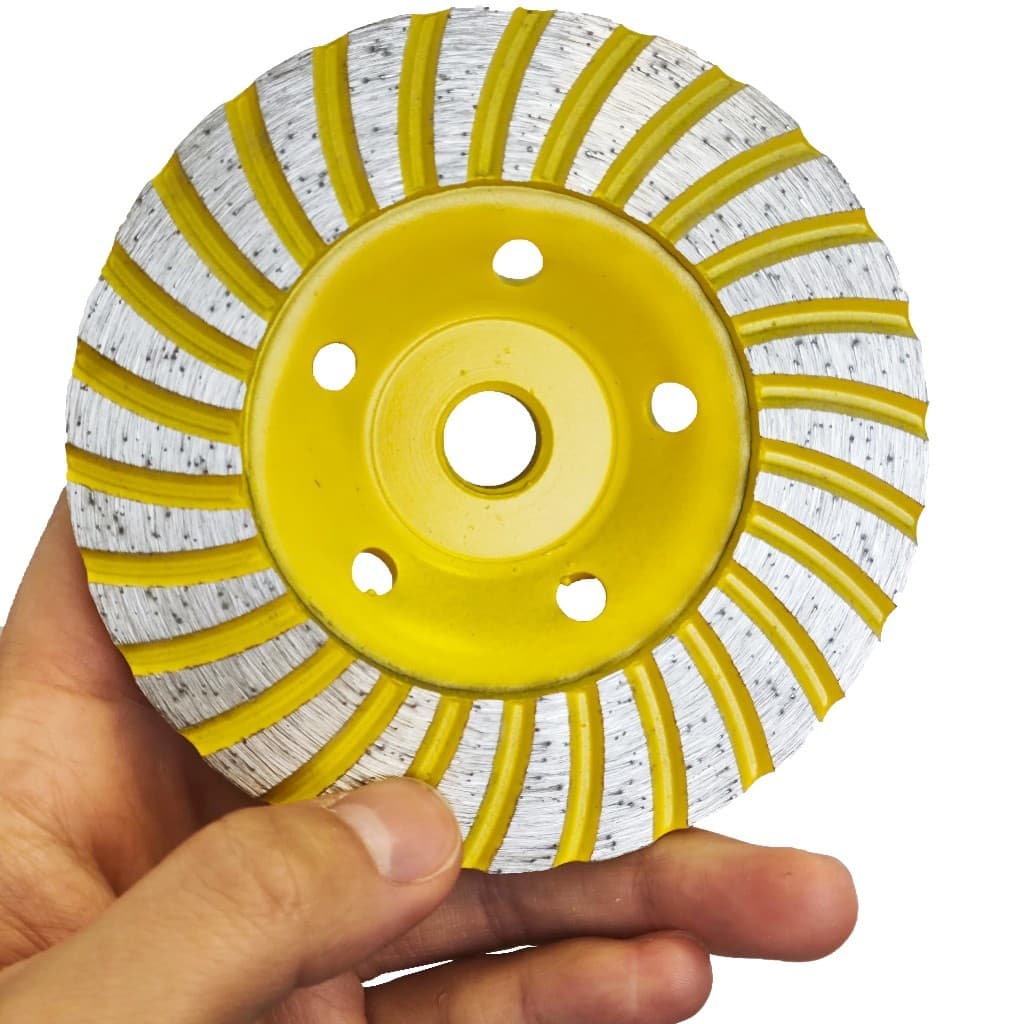 Disco /Rebolo Desbaste Turbo Concreto Granito Mármore 115mm P/lixadeira Rosca M14
